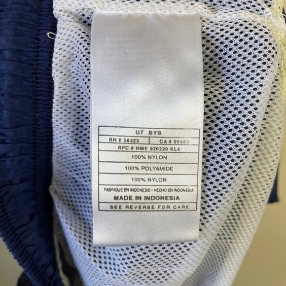 Vintage Nike Big Spellout Swoosh Casual Swim Trunk Shorts RARE - Picture 6 of 8